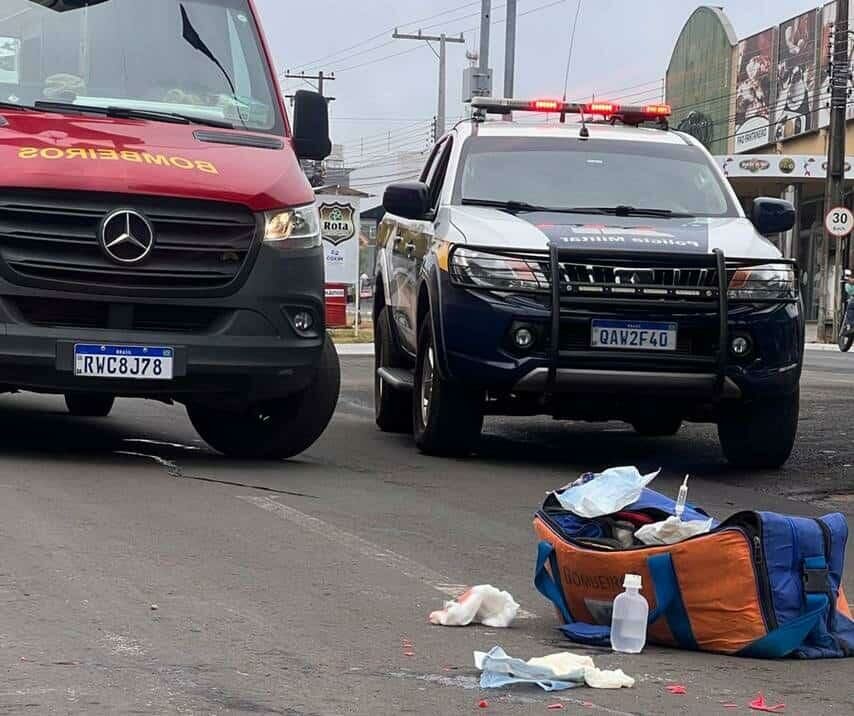 Imagem de compartilhamento para o artigo Idosa fica ferida ao ser atropelada por motociclista em Coxim da MS Todo dia